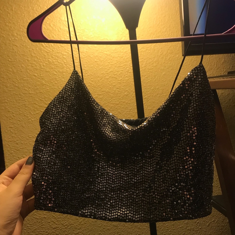 Sparkly crop top